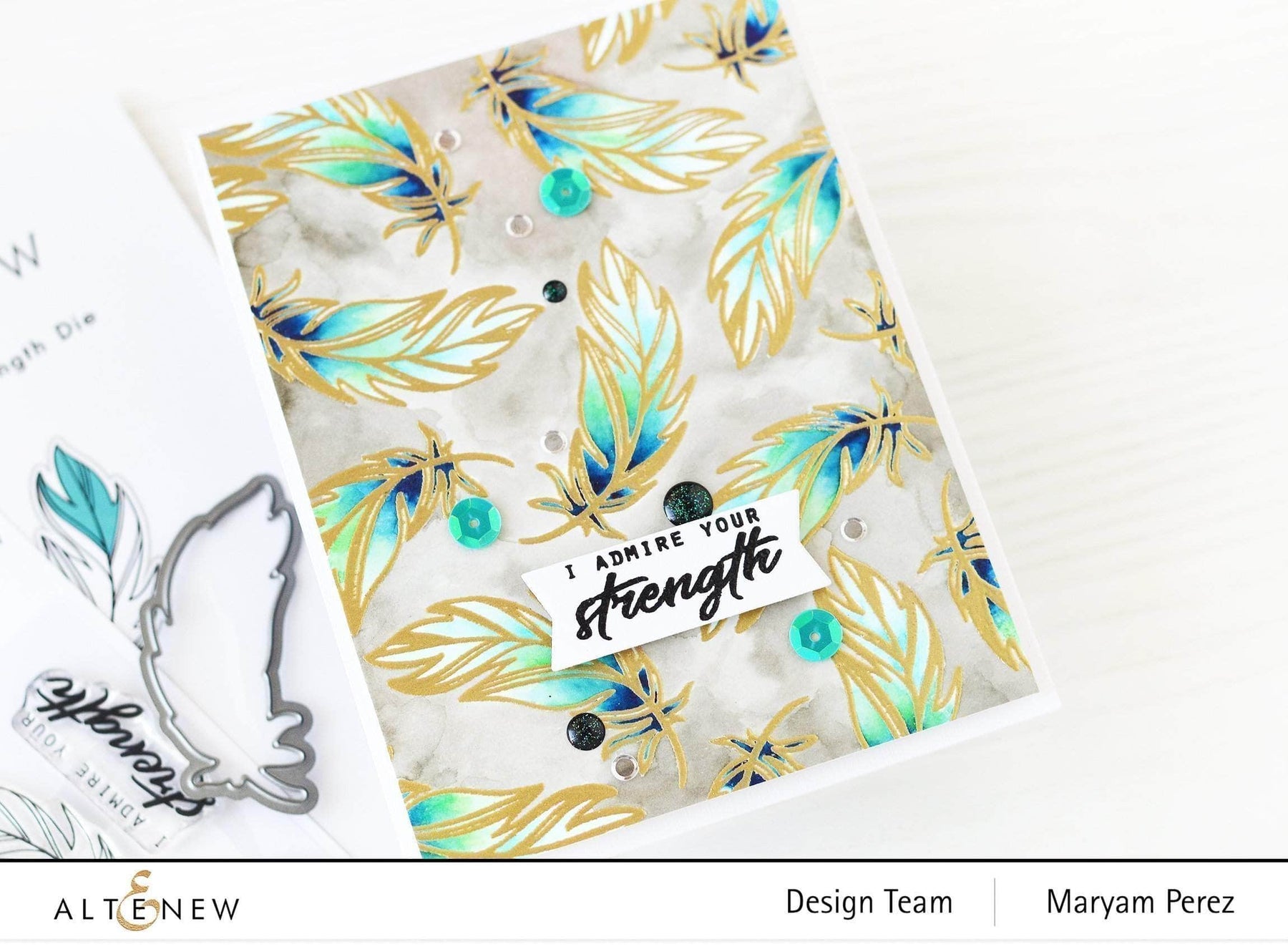 Strength Stamp Mini Delight: Strength Stamp & Die Set | Altenew