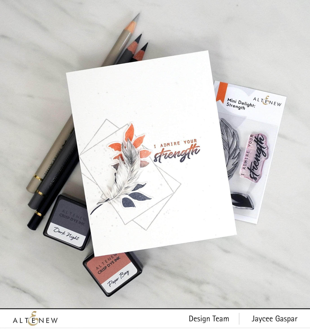 Altenew Mini Delight Mini Delight: Strength Stamp & Die Set