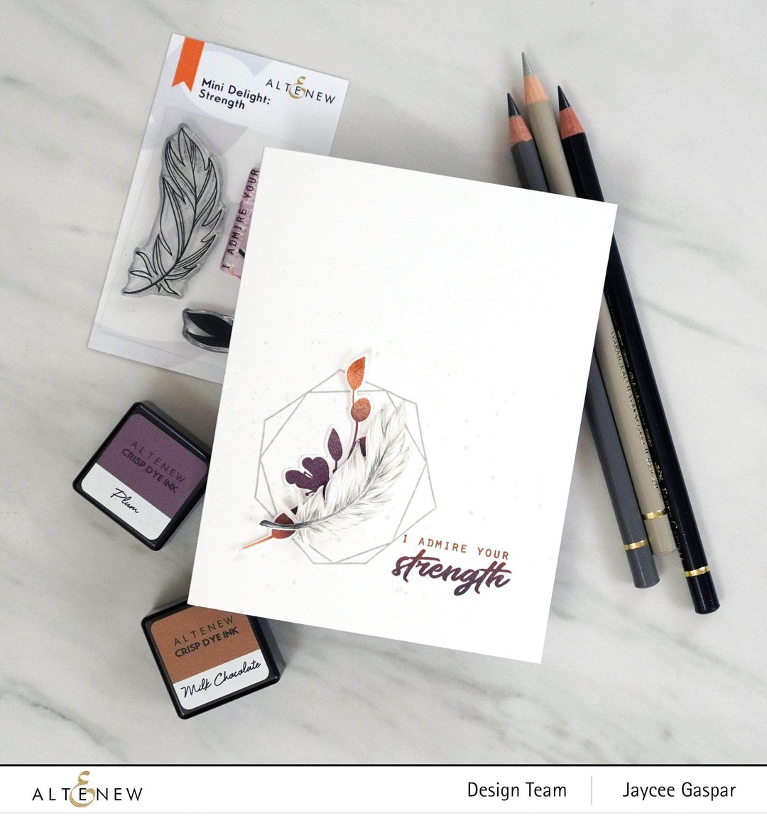 Altenew Mini Delight Mini Delight: Strength Stamp & Die Set