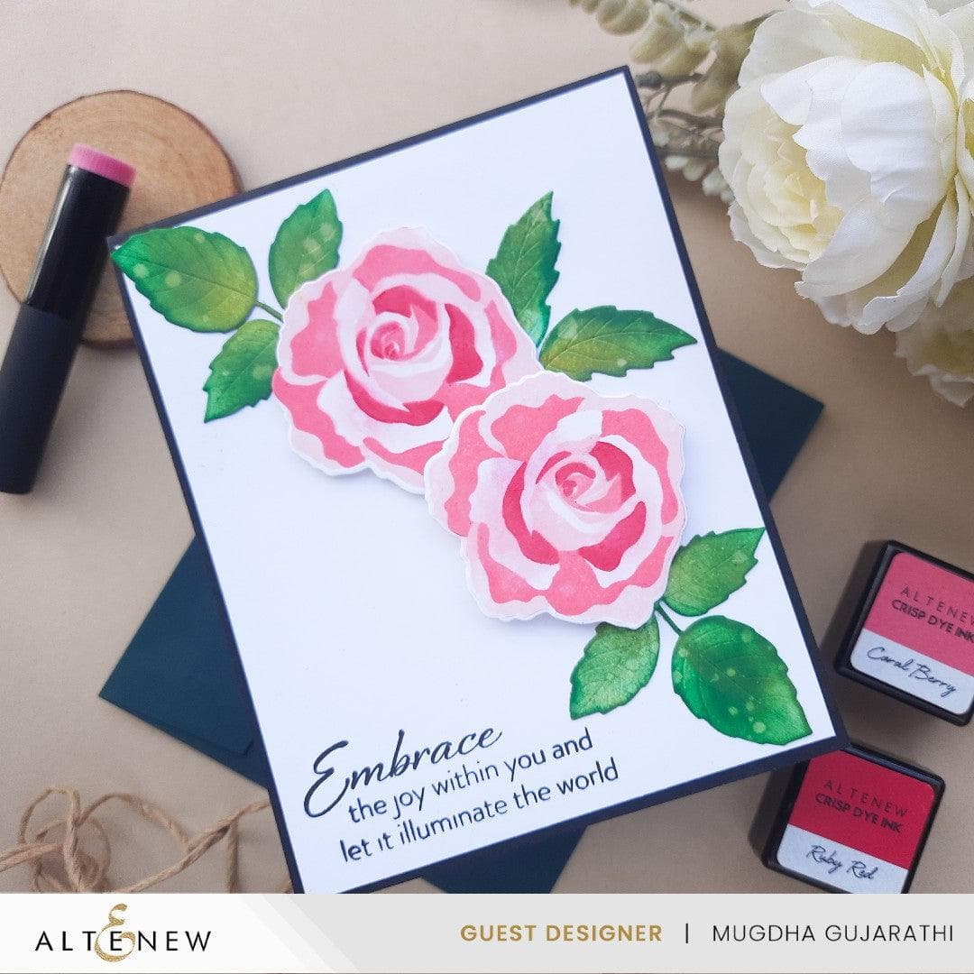 Altenew Mini Delight Mini Delight: Tea Rose Blossom Stamp & Die Set