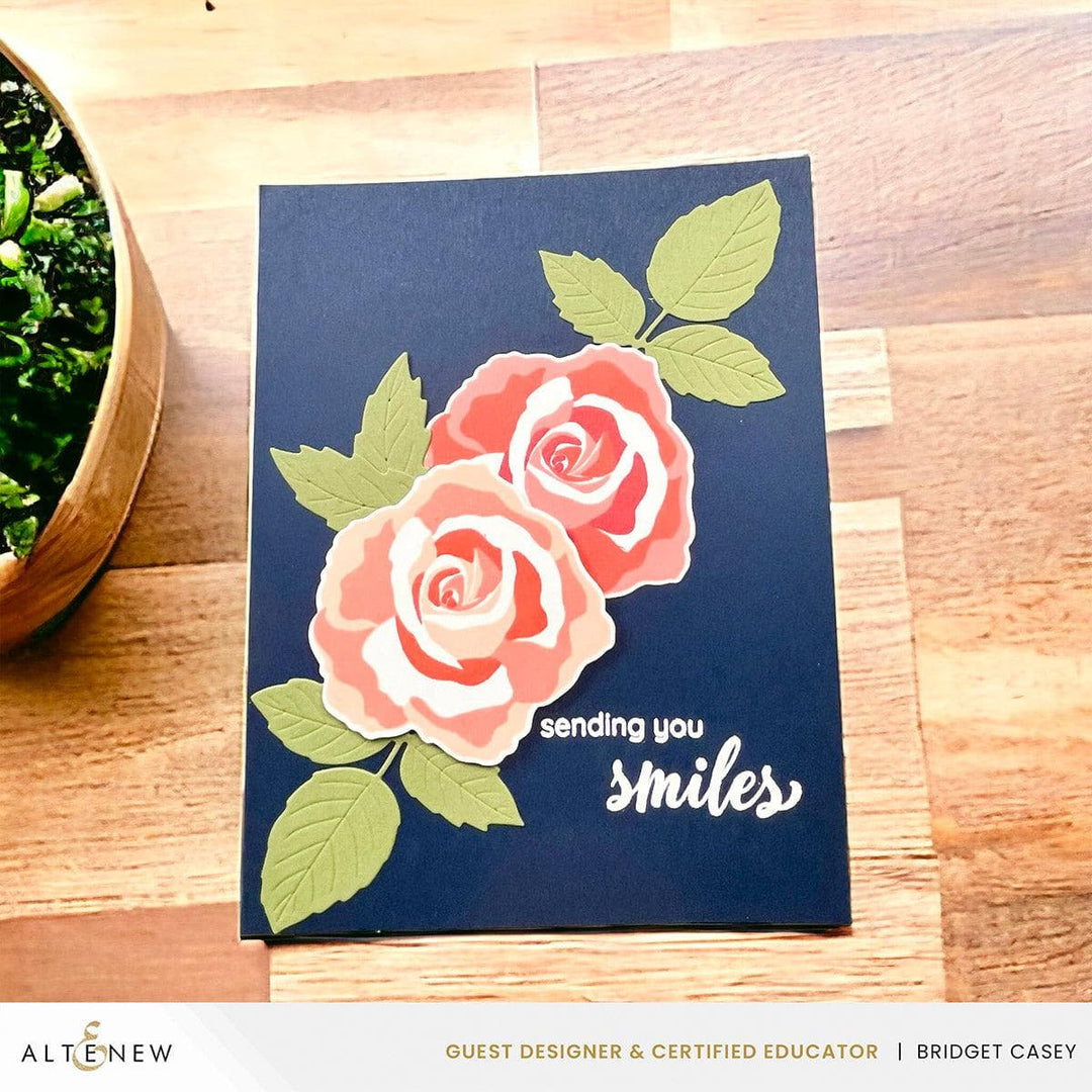 Altenew Mini Delight Mini Delight: Tea Rose Blossom Stamp & Die Set