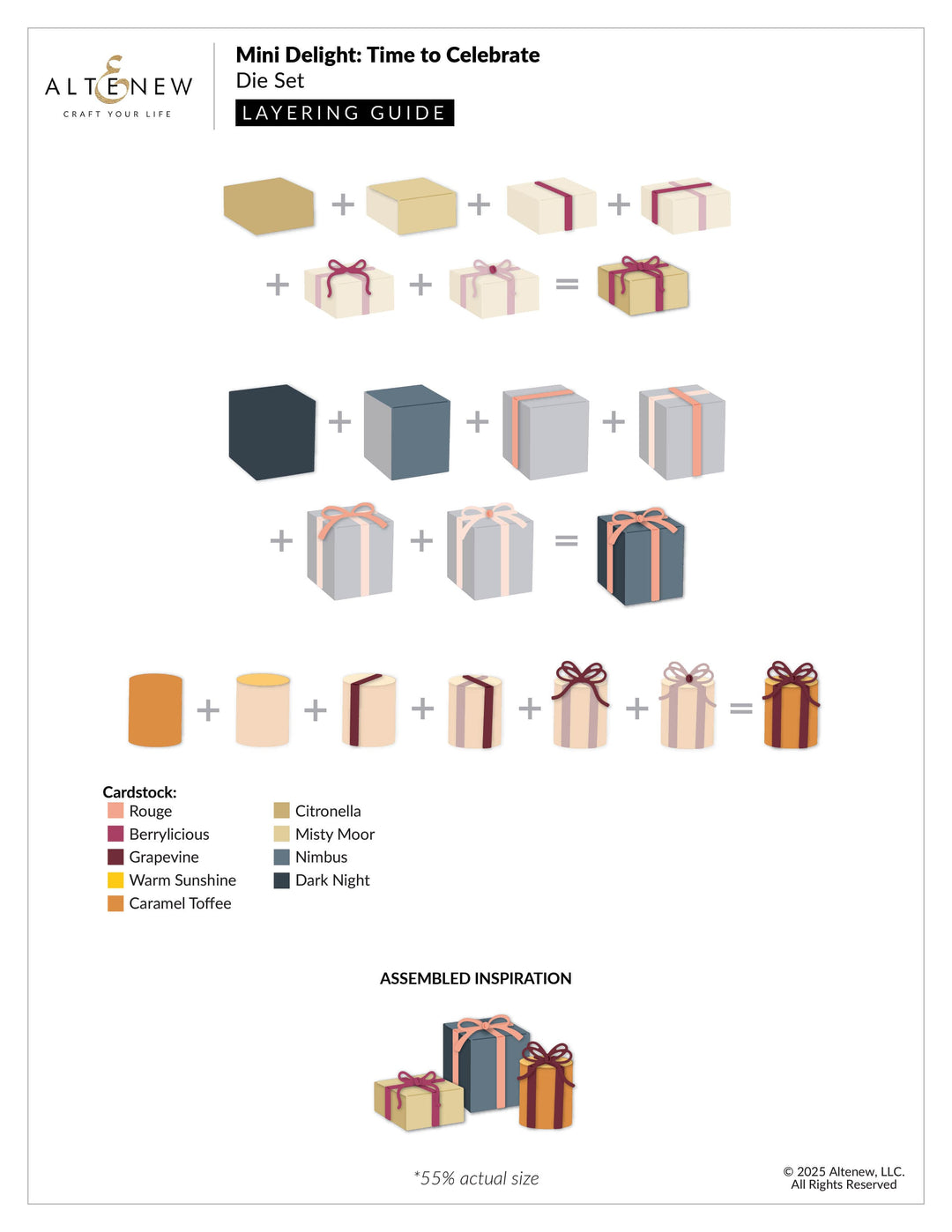 Mini Delight: Time to Celebrate Stamp & Die Set