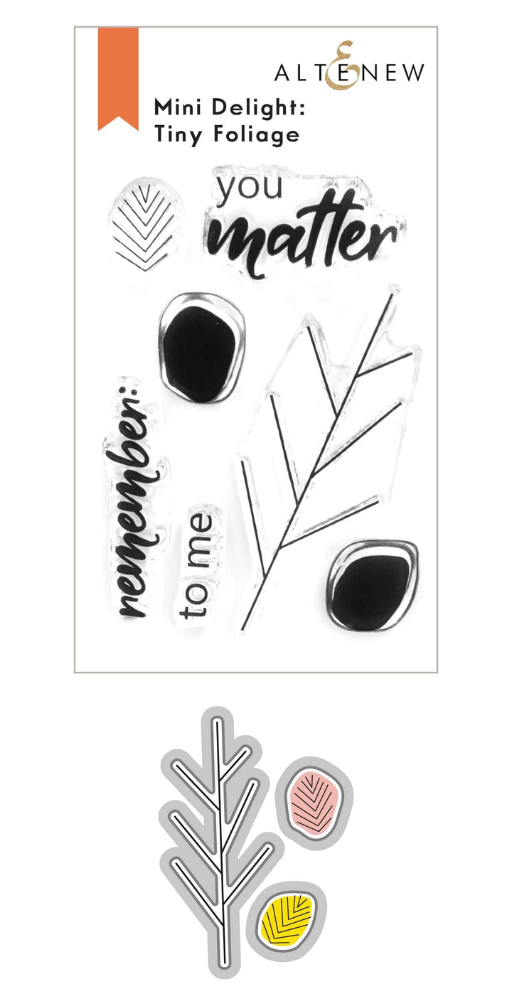 Altenew Mini Delight Mini Delight: Tiny Foliage Stamp & Die Set