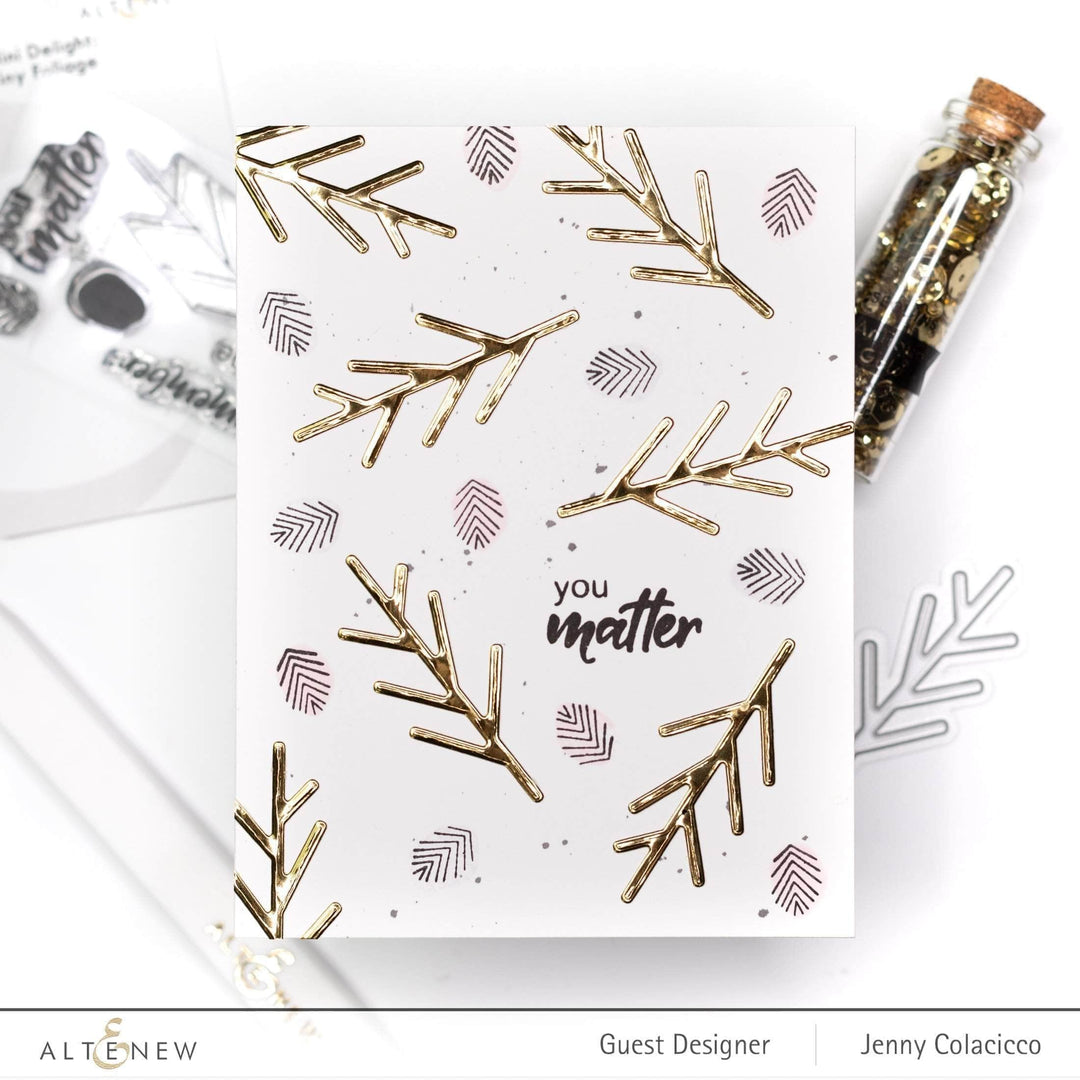 Altenew Mini Delight Mini Delight: Tiny Foliage Stamp & Die Set
