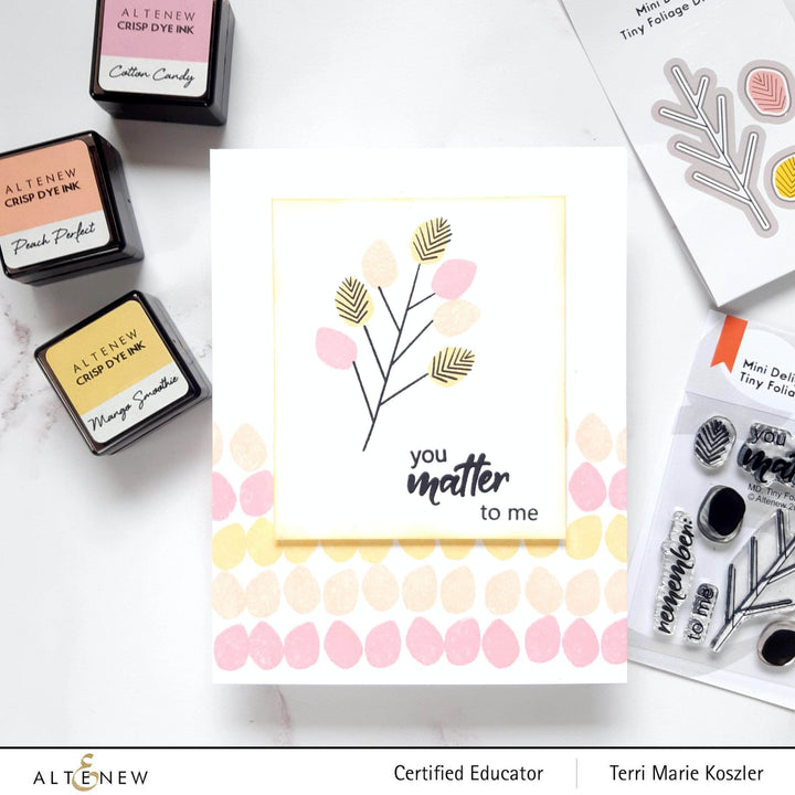 Altenew Mini Delight Mini Delight: Tiny Foliage Stamp & Die Set