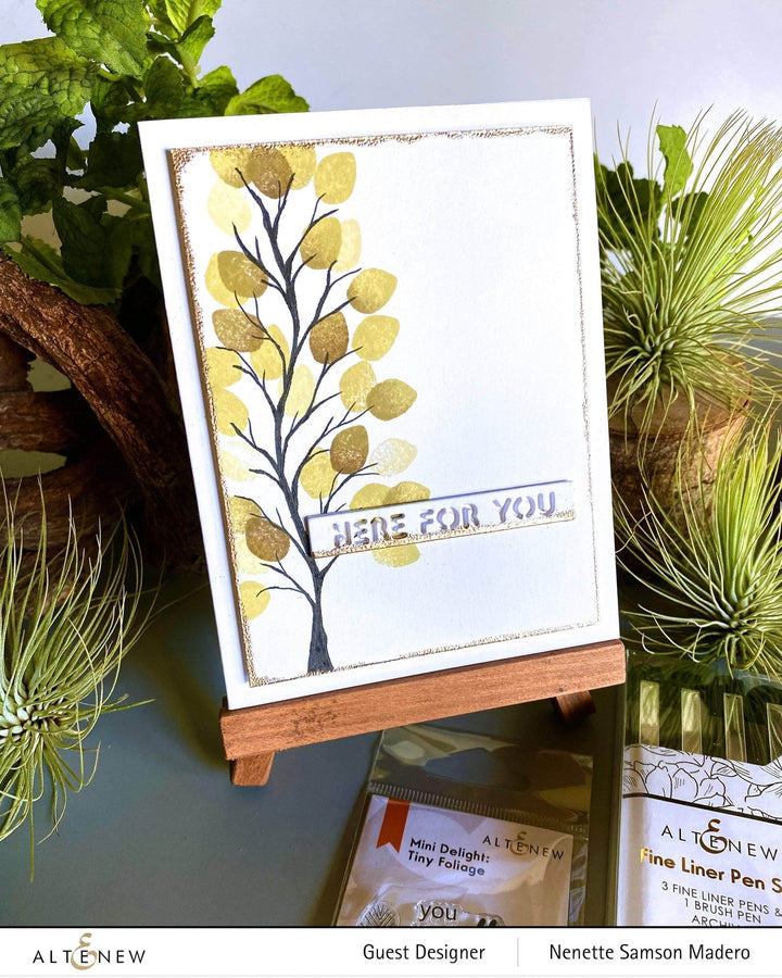 Altenew Mini Delight Mini Delight: Tiny Foliage Stamp & Die Set