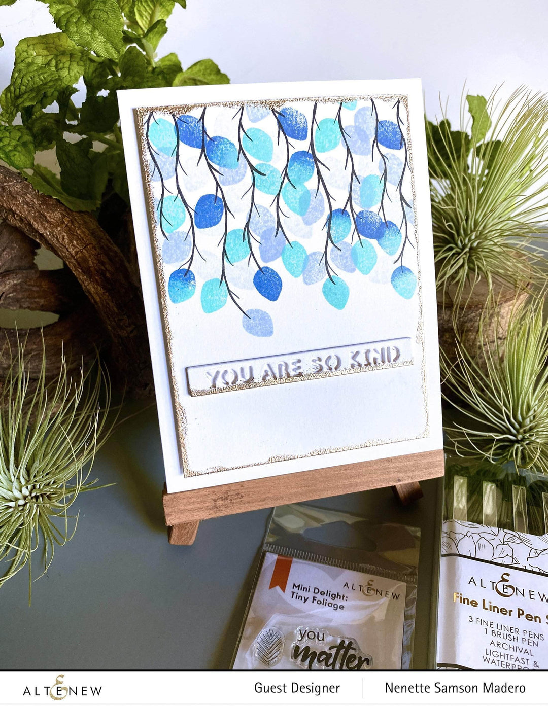 Altenew Mini Delight Mini Delight: Tiny Foliage Stamp & Die Set