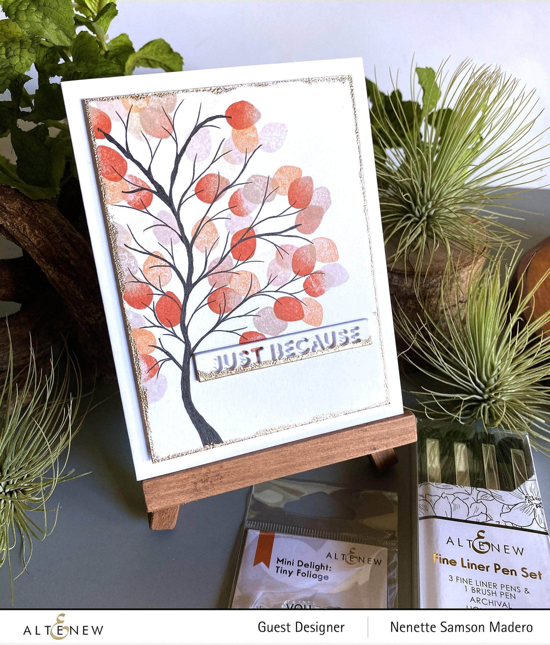 Altenew Mini Delight Mini Delight: Tiny Foliage Stamp & Die Set