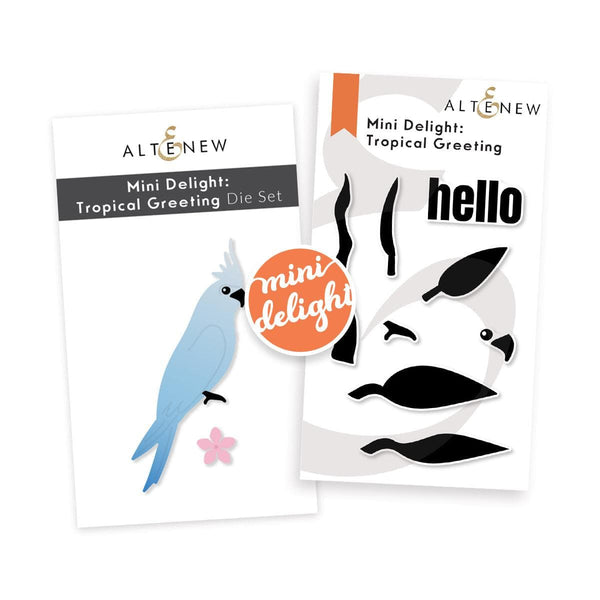 Altenew Mini Delight Mini Delight: Tropical Greeting Stamp & Die Set