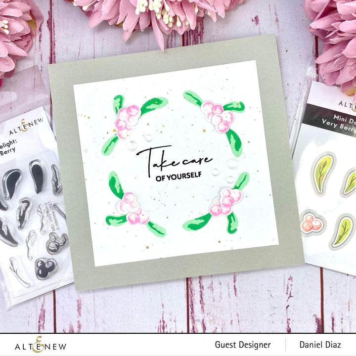 Altenew Mini Delight Mini Delight: Very Berry Stamp & Die Set