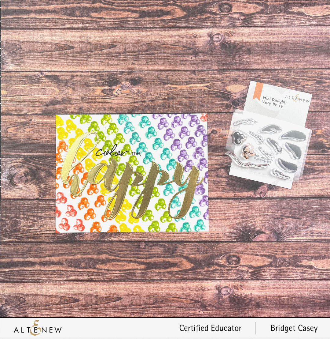 Altenew Mini Delight Mini Delight: Very Berry Stamp & Die Set
