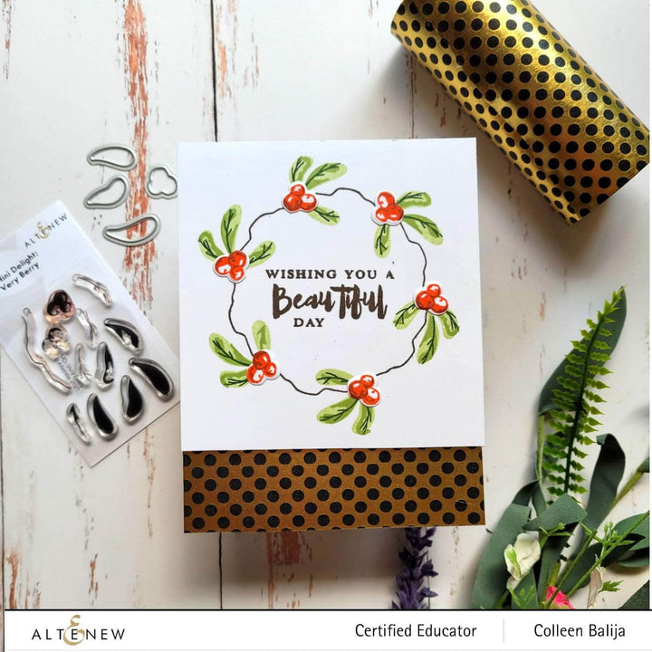 Altenew Mini Delight Mini Delight: Very Berry Stamp & Die Set