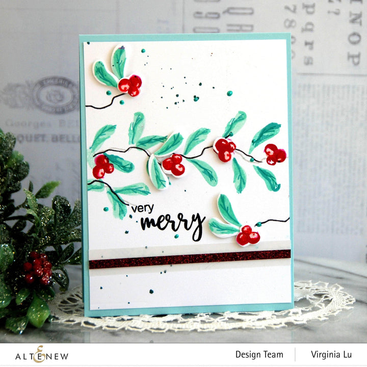 Altenew Mini Delight Mini Delight: Very Berry Stamp & Die Set