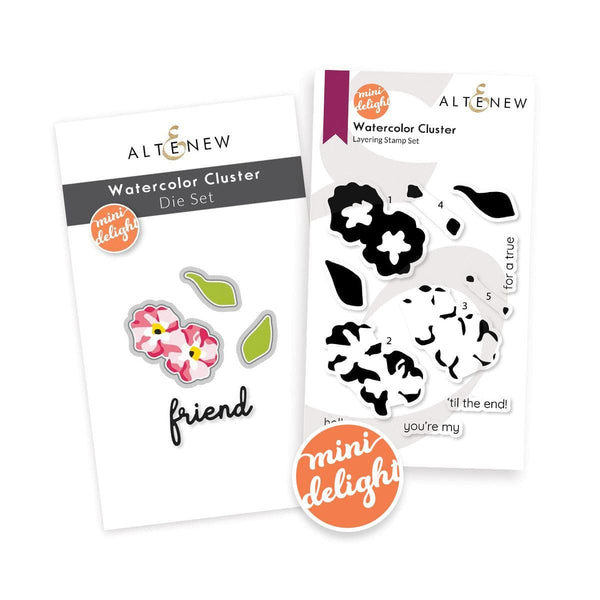 Altenew Mini Delight Mini Delight: Watercolor Cluster Stamp & Die Set