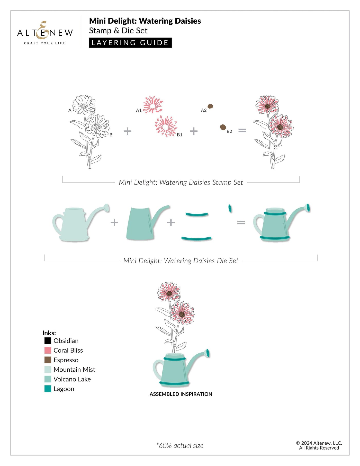 Mini Delight: Watering Daisies Stamp & Die Set