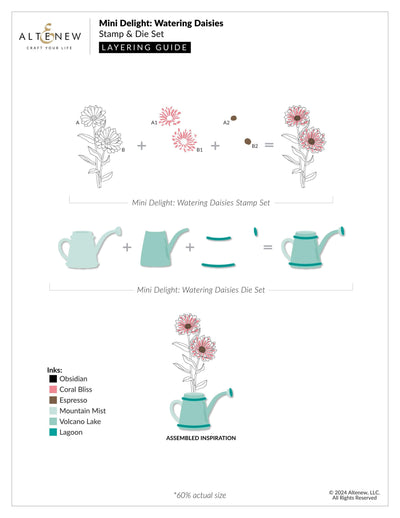 Mini Delight: Watering Daisies Stamp & Die Set