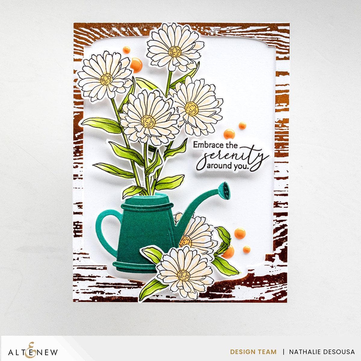Mini Delight: Watering Daisies Stamp & Die Set | Altenew