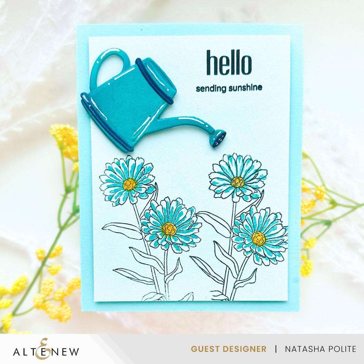 Mini Delight: Watering Daisies Stamp & Die Set