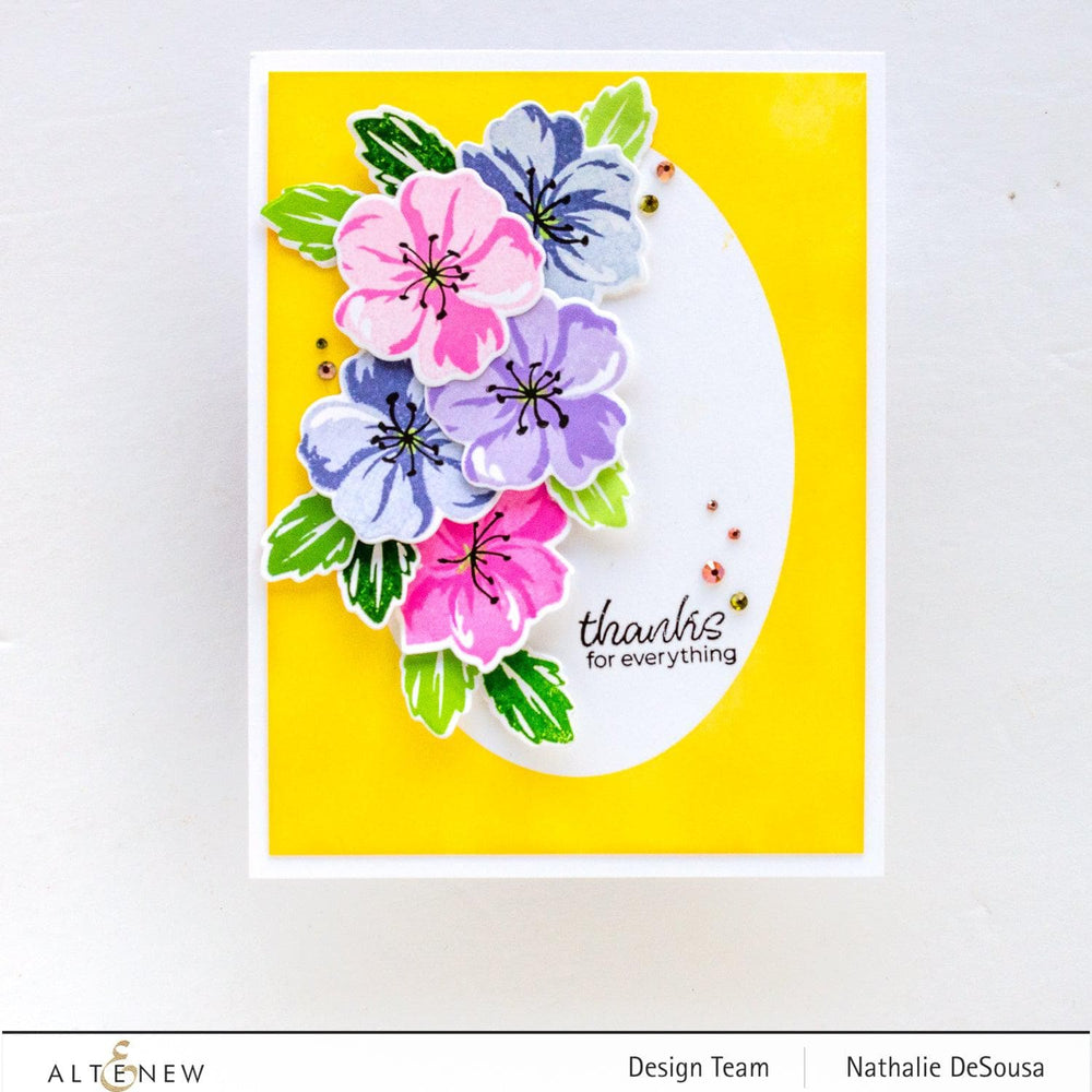 Altenew Mini Delight Mini Delight: Wild Geraniums Stamp & Die Set