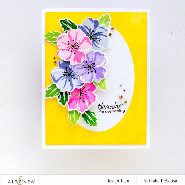 Altenew Mini Delight Mini Delight: Wild Geraniums Stamp & Die Set