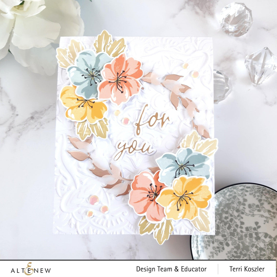 Altenew Mini Delight Mini Delight: Wild Geraniums Stamp & Die Set