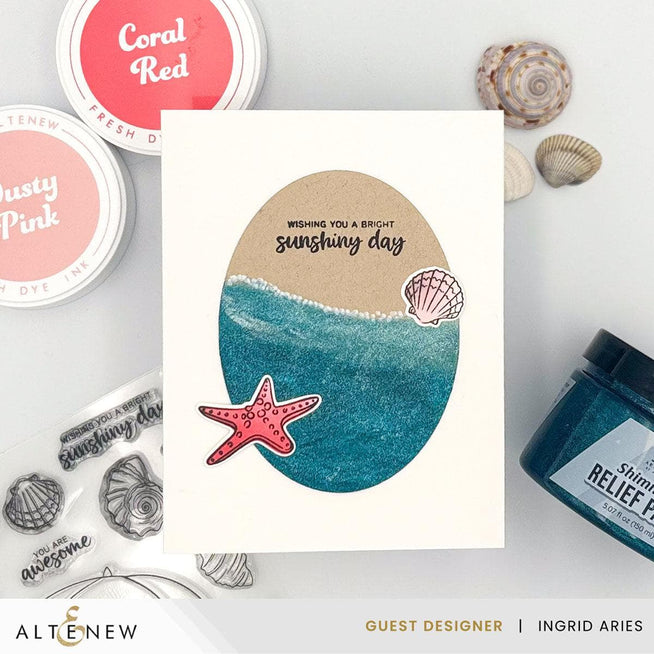 Altenew Gilded Elegance Shimmer Relief Paste Bundle with mixed media textures and shimmering gold accents on decorative art paper.