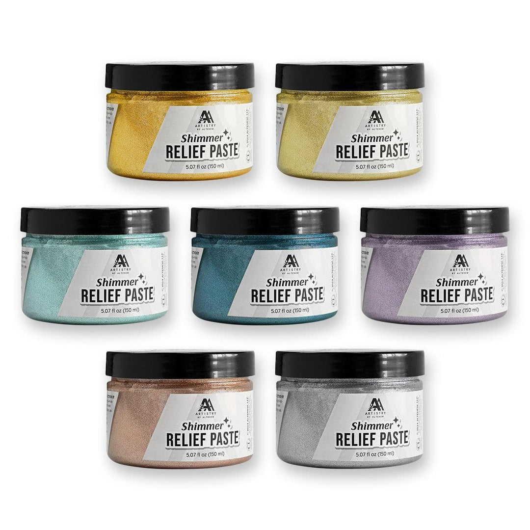 Gilded Elegance Shimmer Relief Paste Bundle