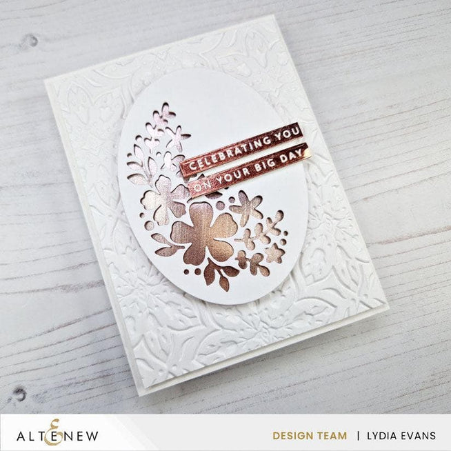 Altenew Gilded Elegance Shimmer Relief Paste bundle featuring mixed media textures with gold shimmer and intricate design elements.