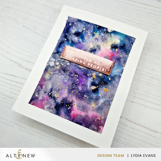 Altenew Gilded Elegance Shimmer Relief Paste Bundle with mixed media textures and gold accents, showcasing vibrant colors and intricate designs.