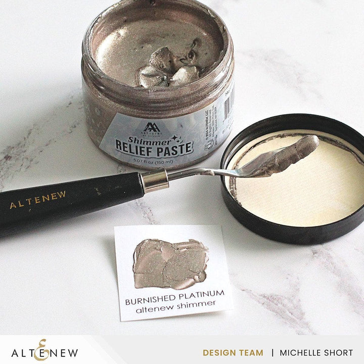 Shimmer Relief Paste - Burnished Platinum