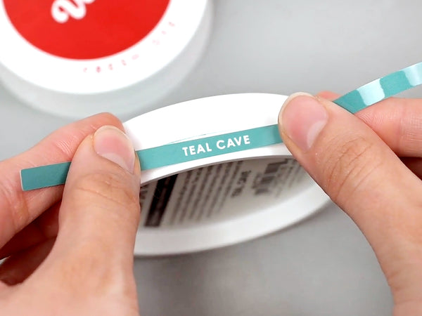 Wrap the labels around the ink pad for fast color identification.