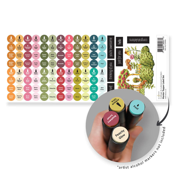 Cottage & Lakewood Garden Marker Topper Label Set (N&O)