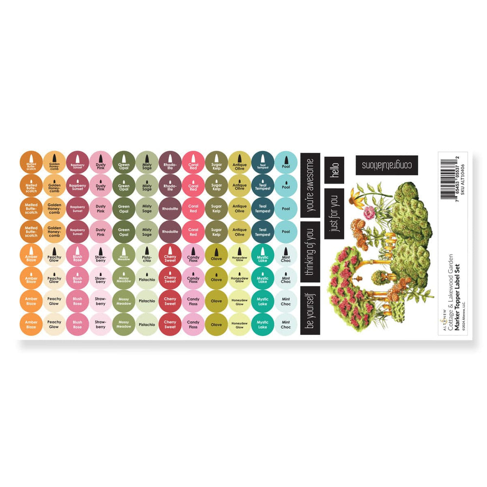 Cottage & Lakewood Garden Marker Topper Label Set (N&O)