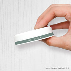 Ink Pads & Blending Brushes Label Set - Coastal Mist