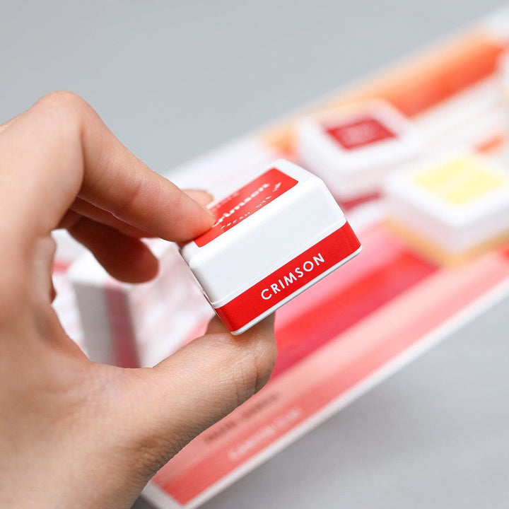 Misil Craft Decals Mini Ink Cube Label Set - All Crisp Dye Ink Colors (6 Sheets)