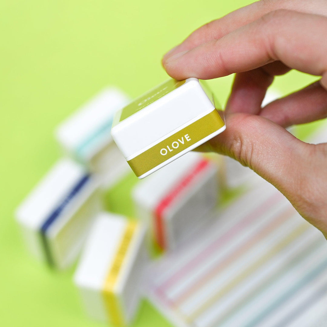 Misil Craft Decals Mini Ink Cubes Label Set - Deco Garden