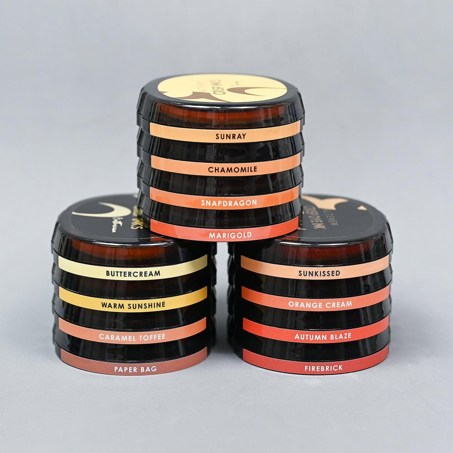 Oval Ink Side Label Set - All Crisp Dye Ink Colors (3 Sheets)