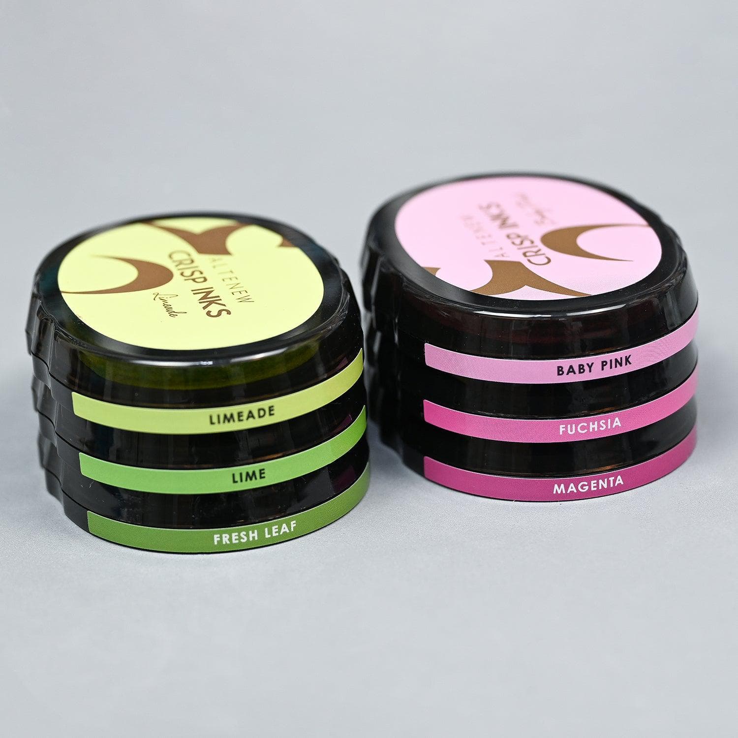 Oval Ink Side Label Set - All Crisp Dye Ink Colors (3 Sheets)