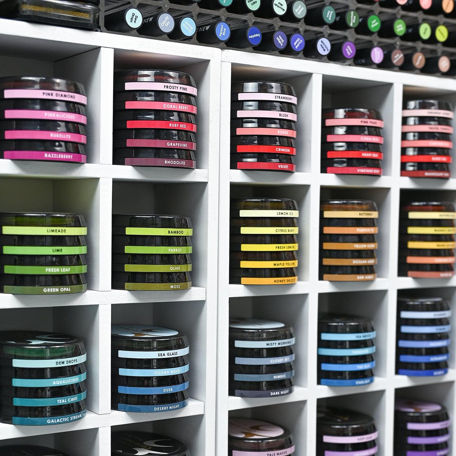 Oval Ink Side Label Set - All Crisp Dye Ink Colors (3 Sheets)