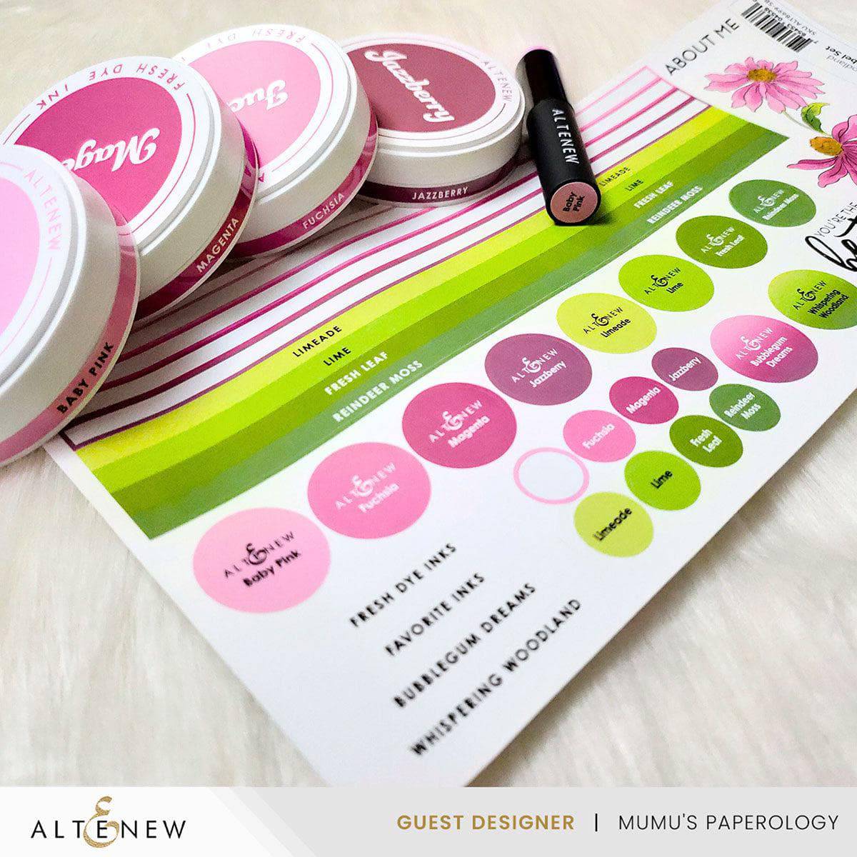 Round Ink Pads & Blending Brushes Label Set - Whispering Woodland ...