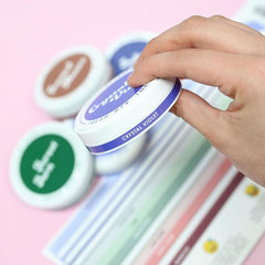 Round Ink Pads Label Set - 20 Fresh Dye Ink Bundle