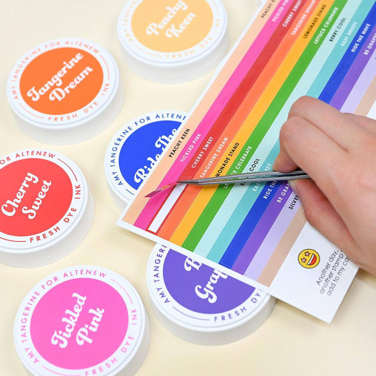 Round Ink Pads Label Set - 2023 Amy Tangerine Collection | Altenew