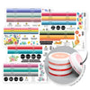 Round Ink Pads Label Set - ChromaBloom Delights Fresh Dye Ink Bundle