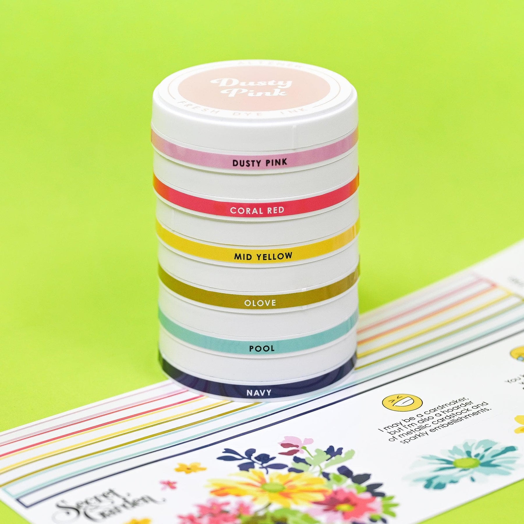 Round Ink Pads Label Set - Deco Garden | Altenew