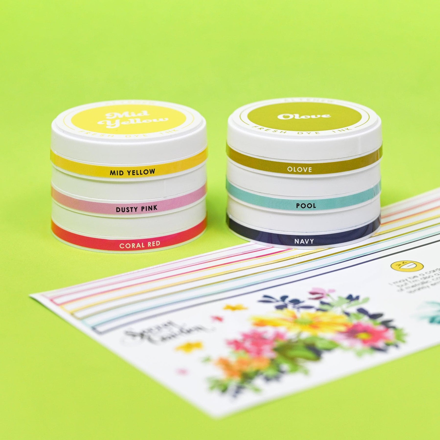 Round Ink Pads Label Set - Deco Garden | Altenew