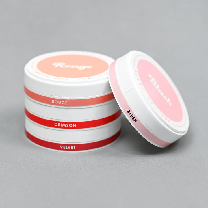 Misil Craft Decals Round Ink Pads Label Set - Red Sunset, Sweet Dreams