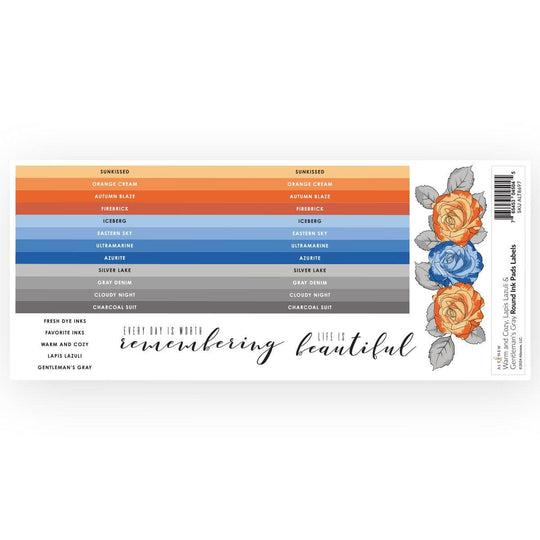 Round Ink Pads Label Set - Warm and Cozy, Lapis Lazuli | Altenew