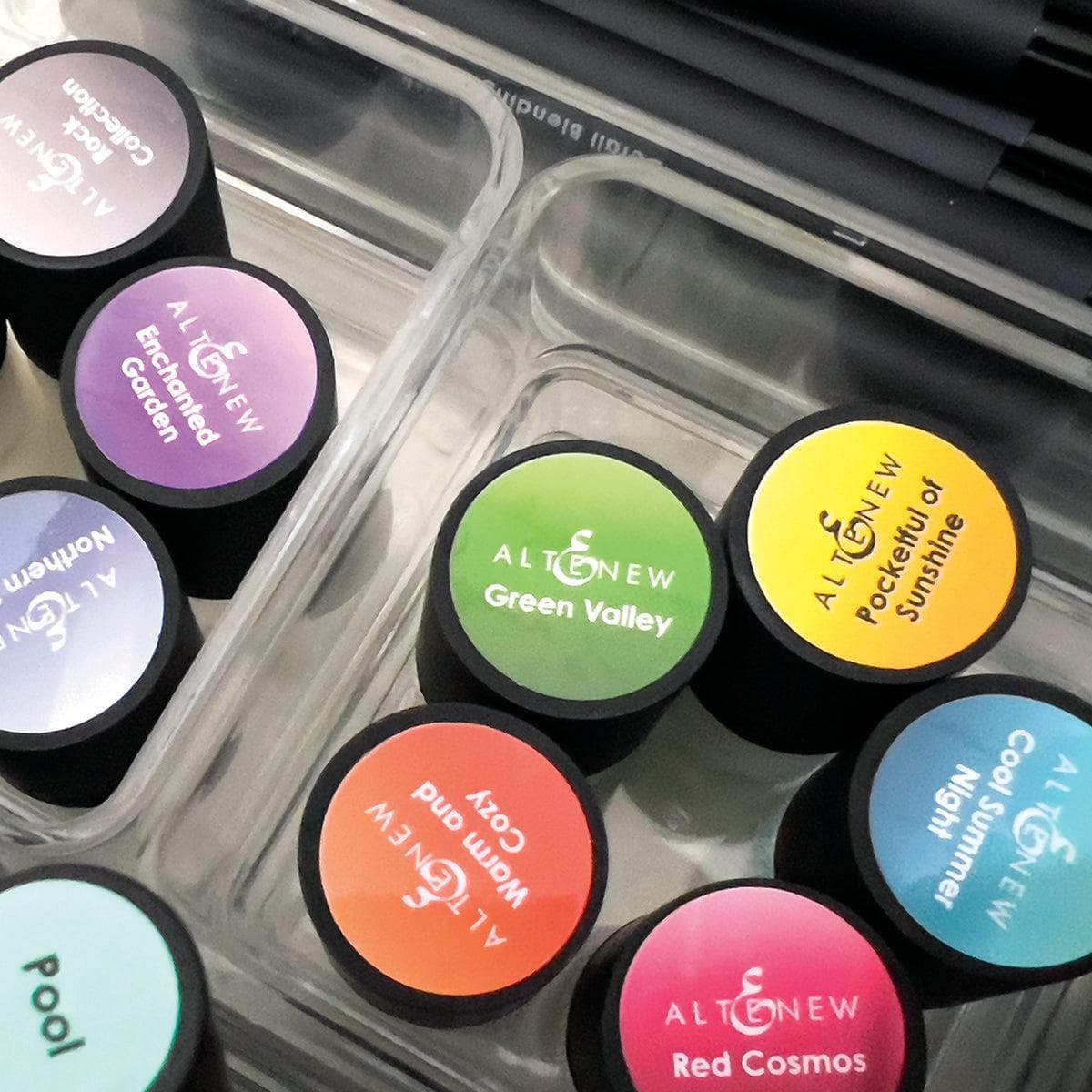 Chrisp Ink Altenew Small Ink Blending Brush Label Set - All Crisp Dye Ink Colors ...