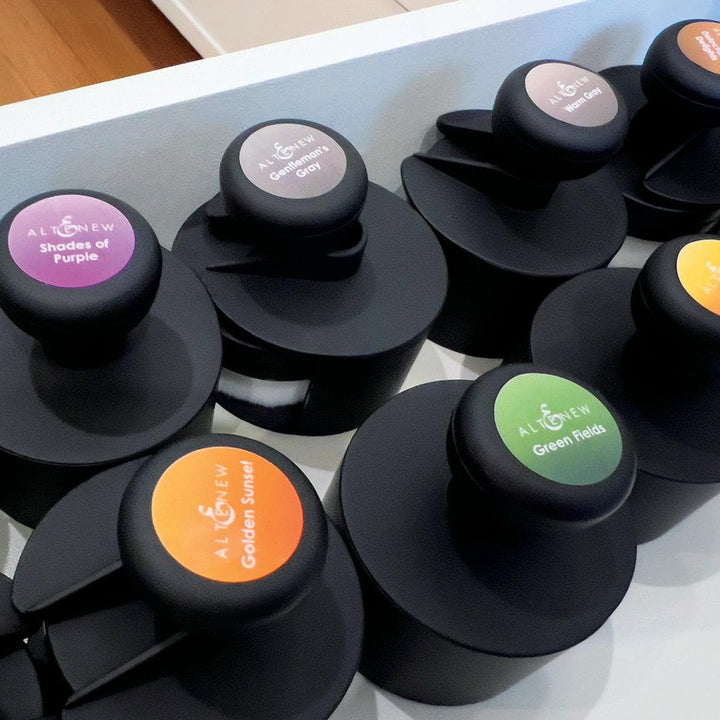 Misil Craft Decals Small Ink Blending Brush Label Set - All Crisp Dye Ink Colors (4 Sheets)