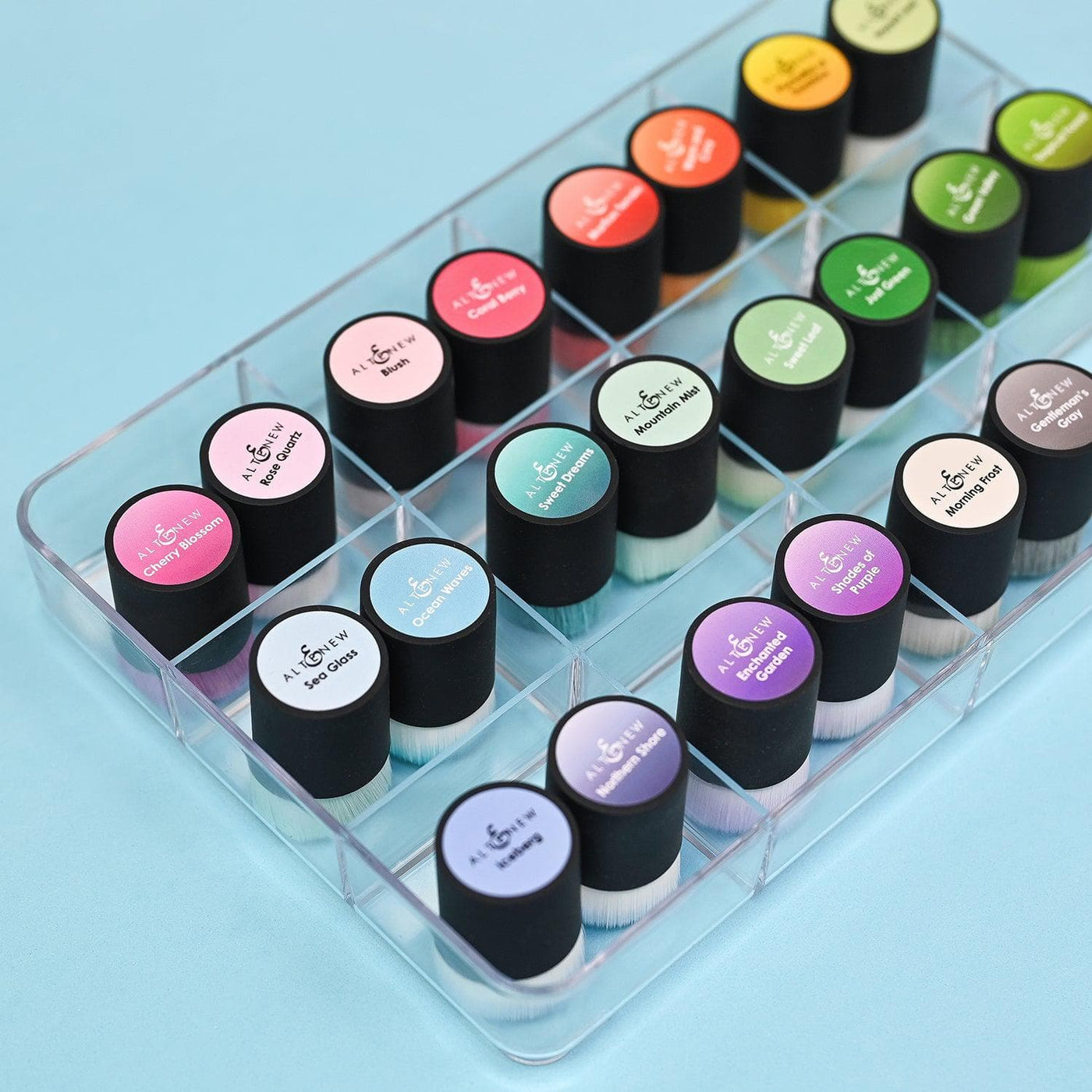 Misil Craft Decals Small Ink Blending Brush Label Set - All Crisp Dye Ink Colors (4 Sheets)
